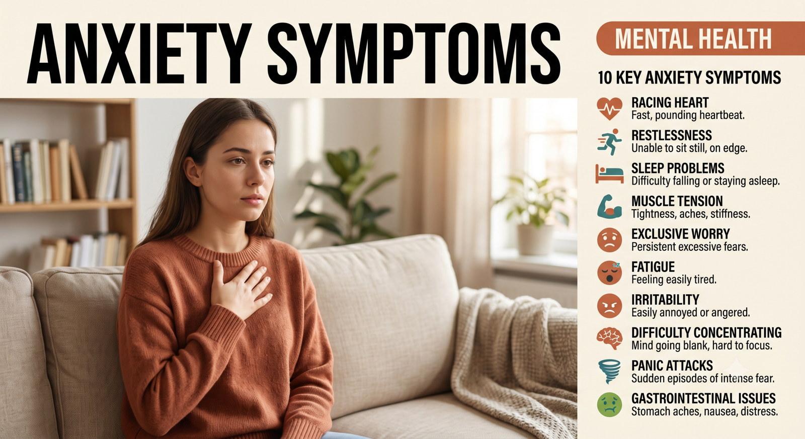Anxiety Symptoms: 10 Proven Warning Signs to Know