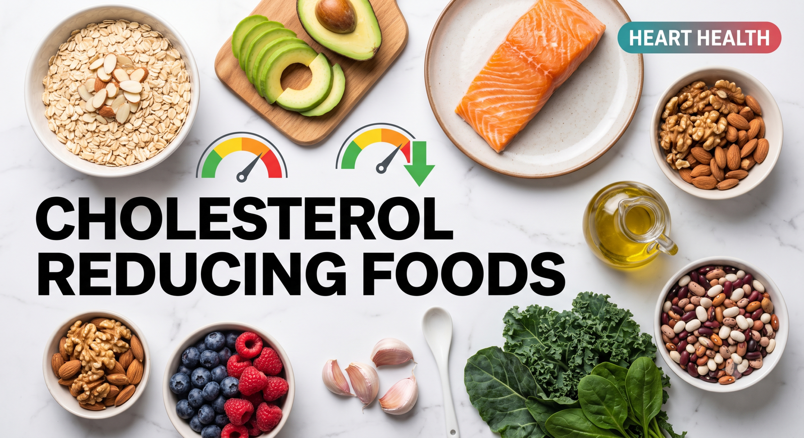 Cholesterol Reducing Foods: 12 Best Healthy Choices