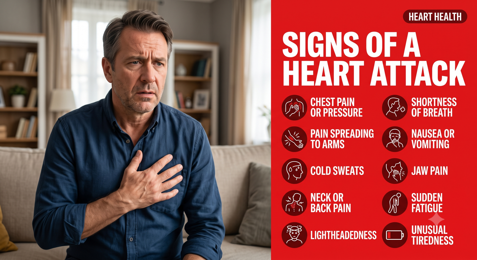 Signs of a Heart Attack: 10 Proven Warning Symptoms